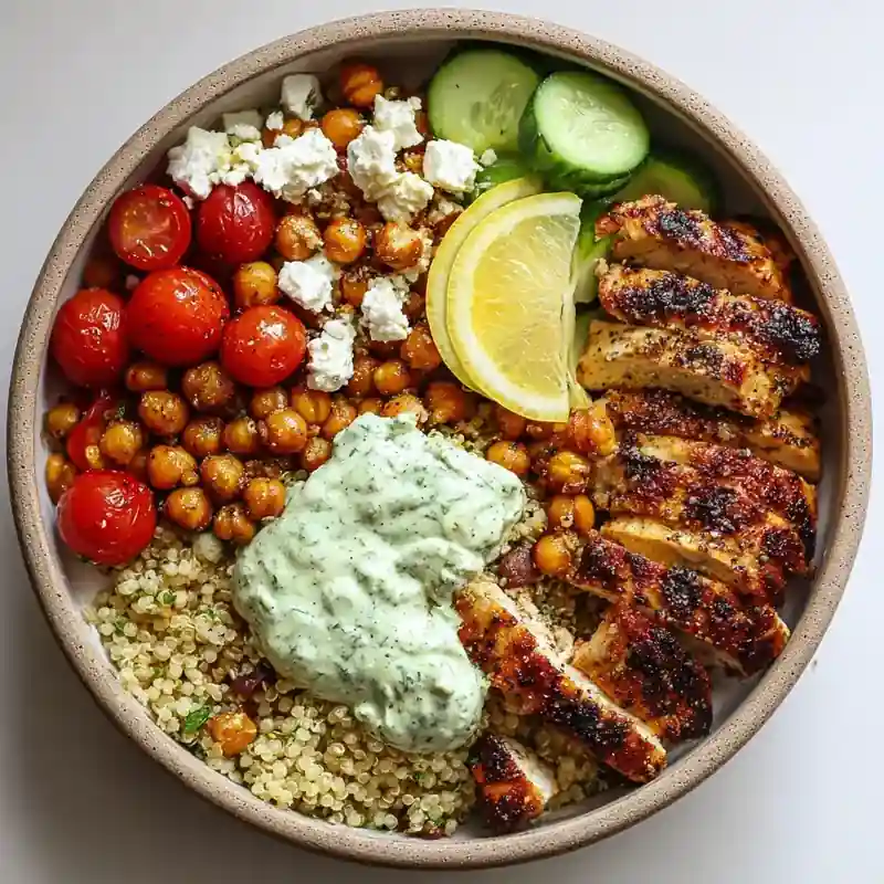 Greek Chicken Power Bowls 9 Greek Chicken Power Bowls