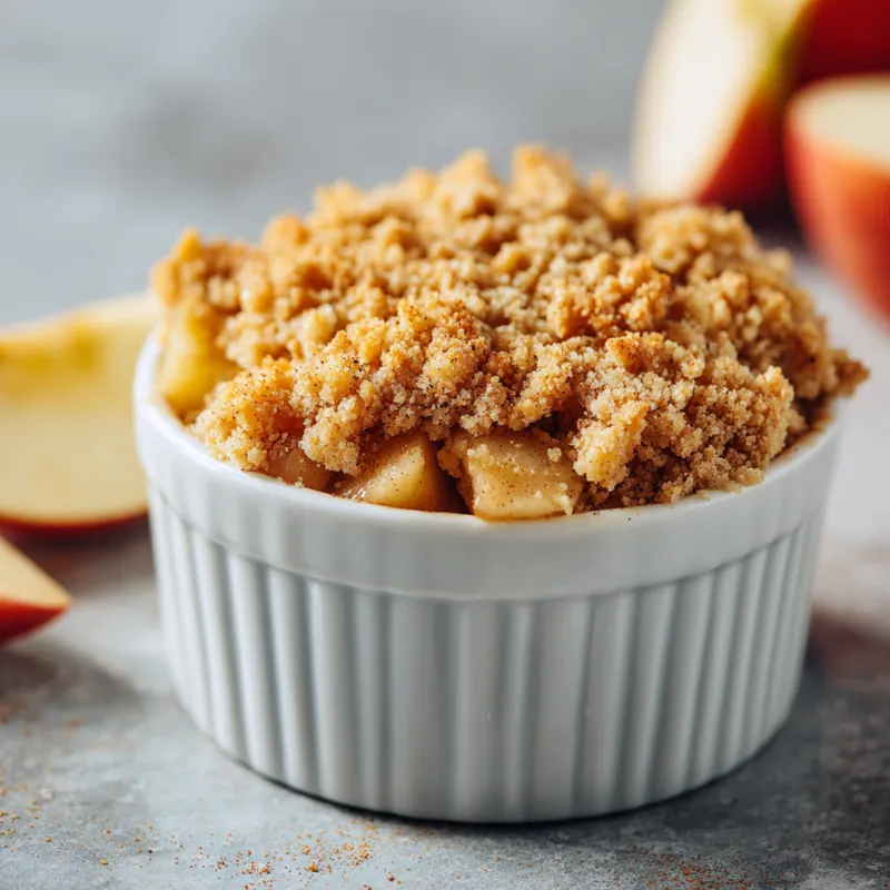 Quick Apple Crumble for One 7 Quick Apple Crumble for One