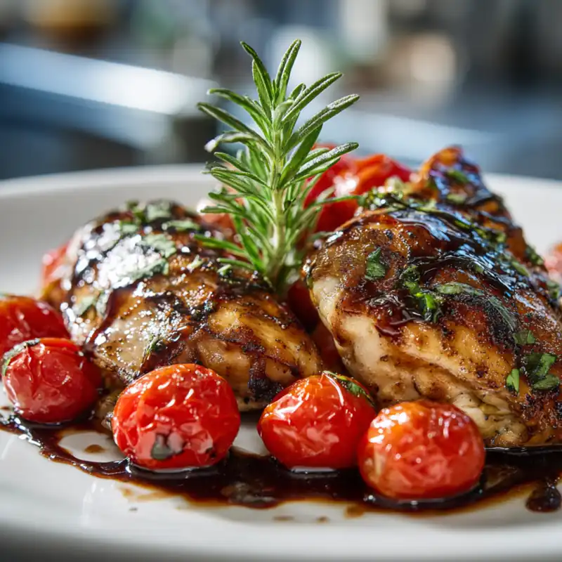 One-Pan Balsamic Chicken with Spring Tomatoes 4 One-Pan Balsamic Chicken with Spring Tomatoes