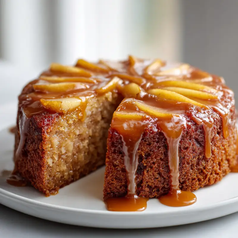 Caramel Apple Upside-Down Cake