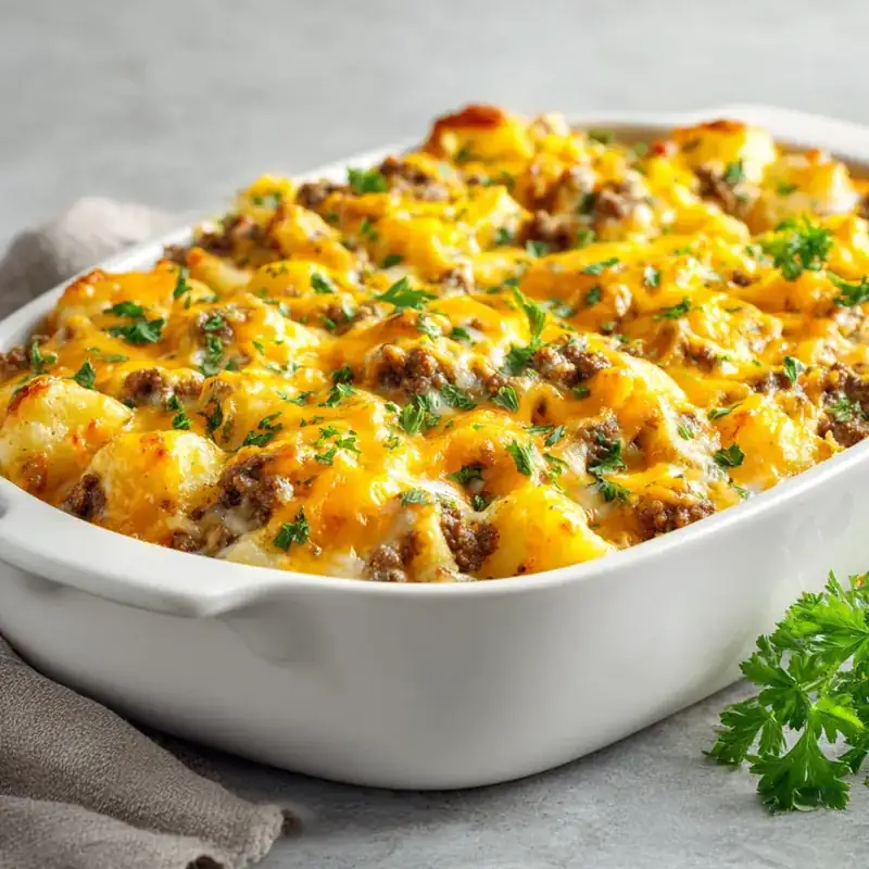 Cheesy Hobo Casserole with Ground Beef and Potatoes 6 Cheesy Hobo Casserole with Ground Beef and Potatoes