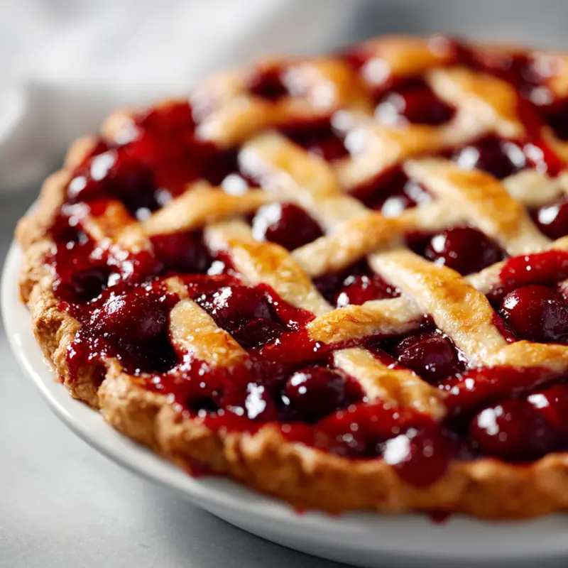 Fresh Cherry Pie with Buttery Homemade Crust 5 Fresh Cherry Pie with Buttery Homemade Crust