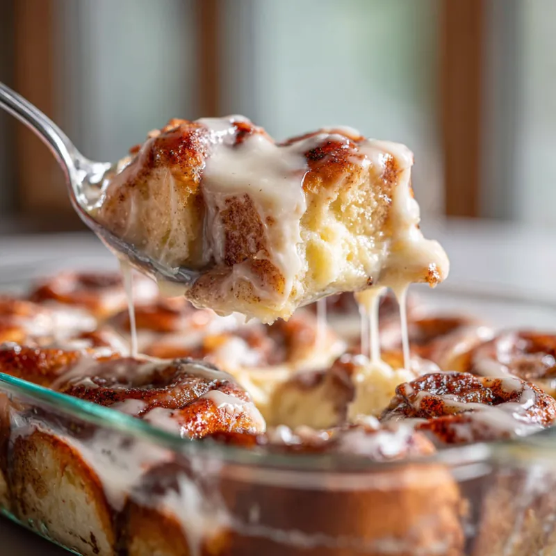 Easy Overnight Cinnamon Roll Bake 4 Easy Overnight Cinnamon Roll Bake