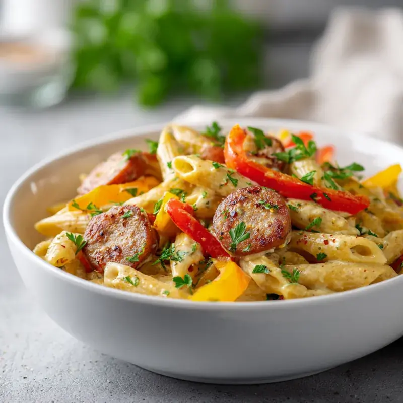 One-Pot Creamy Cajun Smoked Sausage Pasta 9 One-Pot Creamy Cajun Smoked Sausage Pasta
