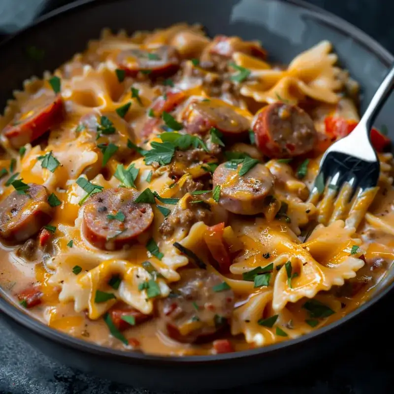Dump-and-Go Crockpot Creamy Smoked Sausage Pasta 7 Dump-and-Go Crockpot Creamy Smoked Sausage Pasta