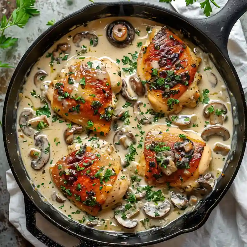 Creamy Garlic Chicken With Fresh Herbs 5 Creamy Garlic Chicken With Fresh Herbs