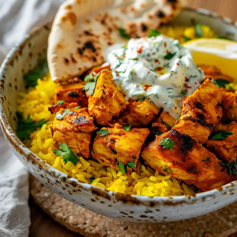 Dump-and-Bake Greek Chicken with Tzatziki Rice 8 Dump-and-Bake Greek Chicken with Tzatziki Rice