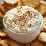 herbed cheese dip in content compressed