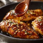 honey garlic chicken skillet 800x800 1