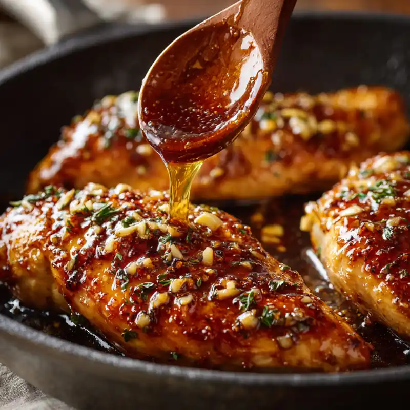Honey Garlic Chicken Breast Skillet Dinner 9 Honey Garlic Chicken Breast Skillet Dinner