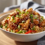 sesame garlic chicken in content