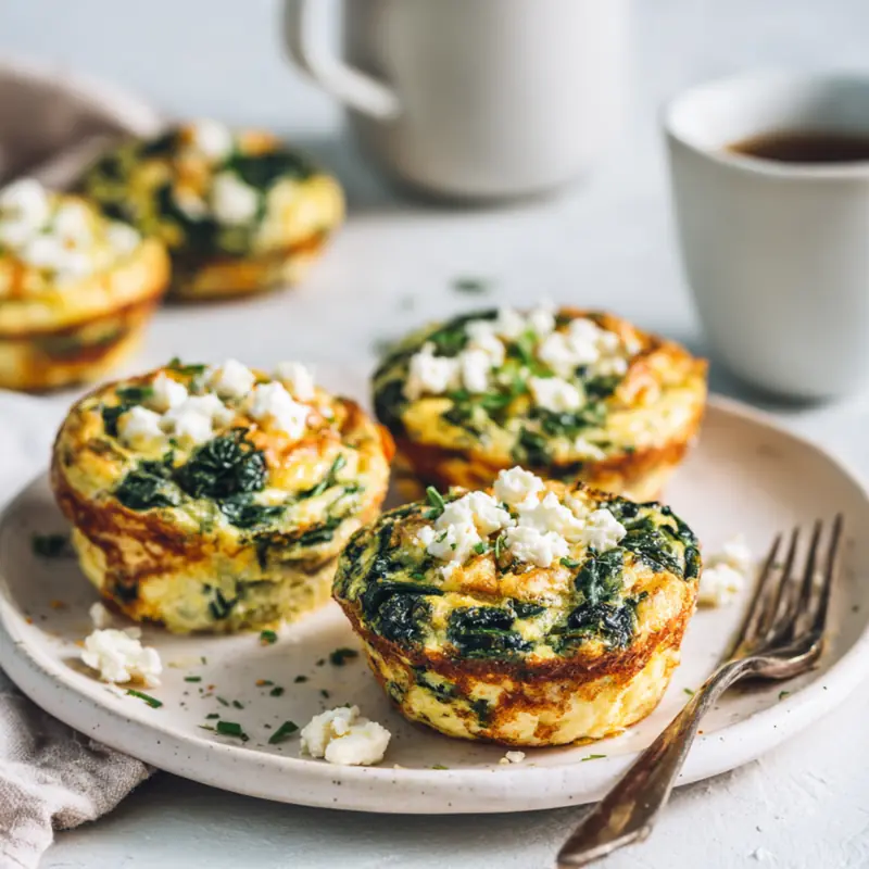 Spinach & Feta Egg Muffins (Quick & Healthy) 7 Spinach & Feta Egg Muffins (Quick & Healthy)