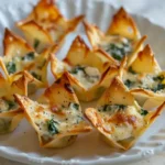 spinach ricotta wonton cups in content optimized