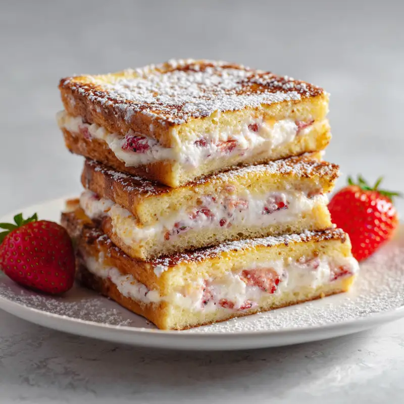Brioche Strawberry Cream Cheese French Toast
