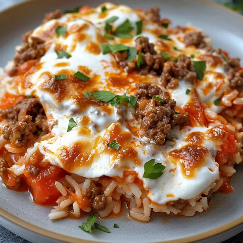 Fast Hamburger Rice Dinner