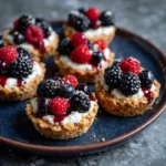 berry tartlets in content