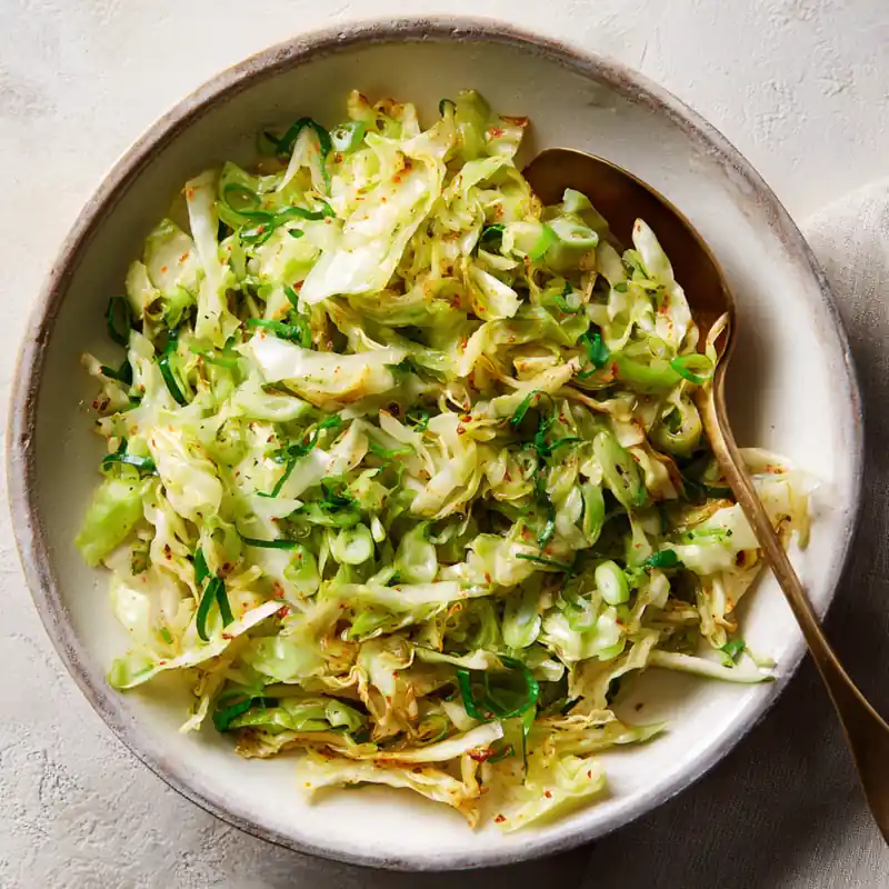 Easy Butter Garlic Fried Cabbage Recipe