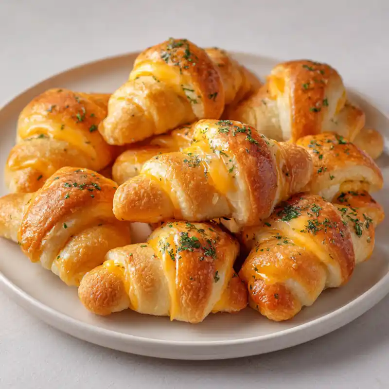 Cheesy Garlic Crescent Roll Bites