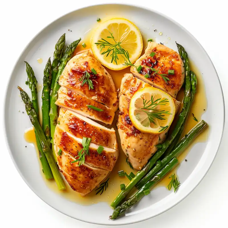 One-Pan Chicken with Asparagus for Dinner