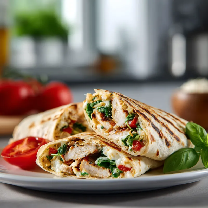 Chicken & Mozzarella Wraps