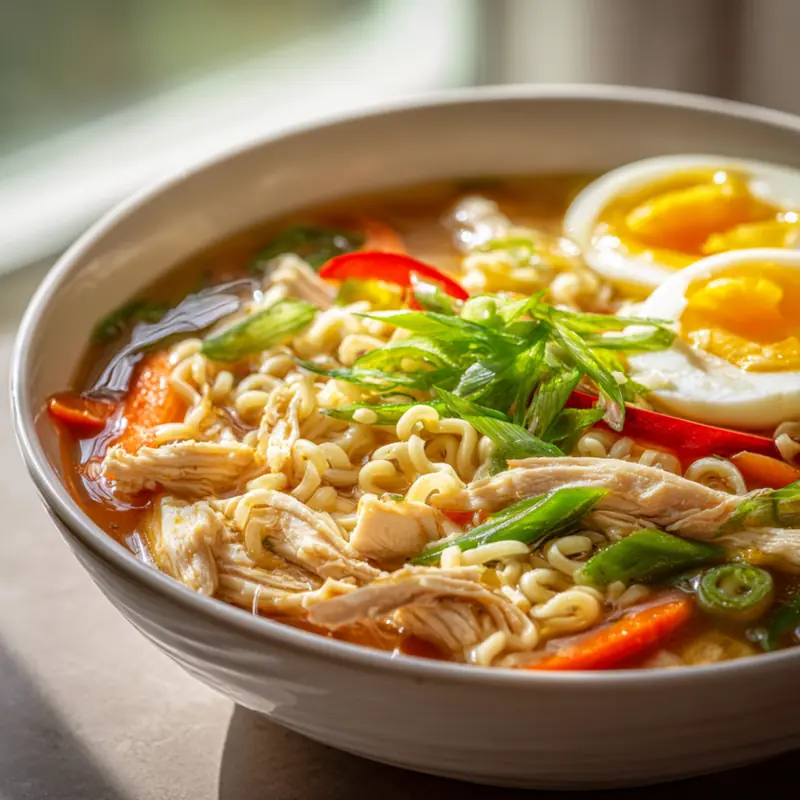 Slow Cooker Chicken Ramen
