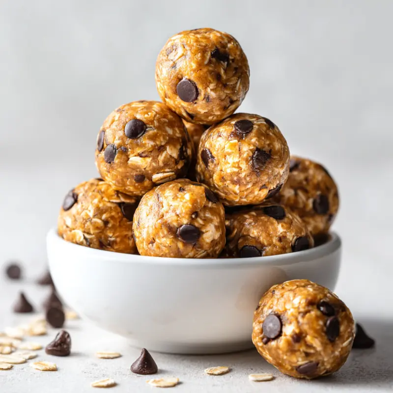 No-Bake Chocolate Peanut Butter Protein Balls