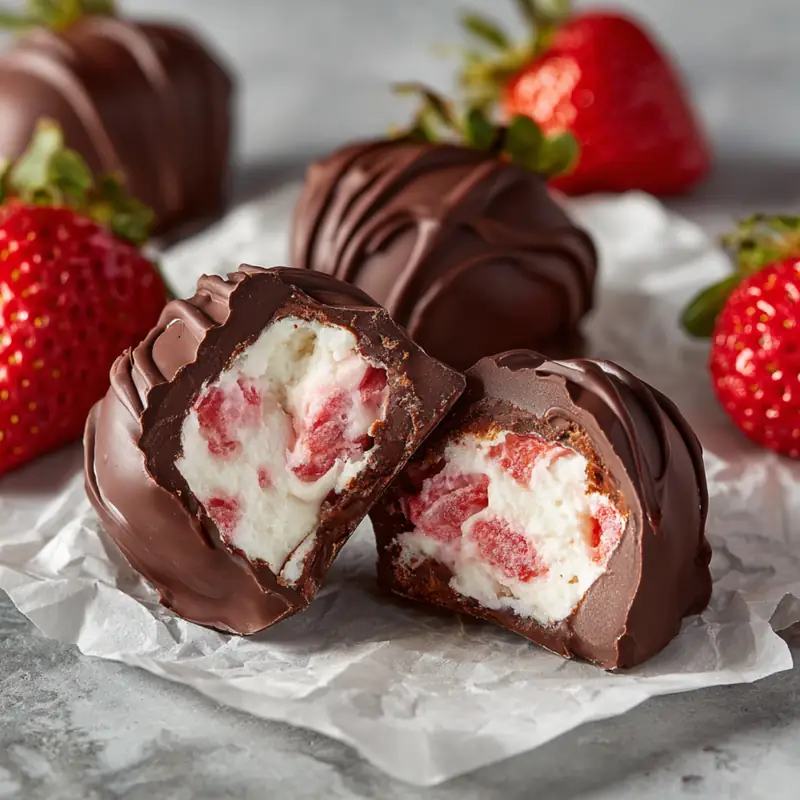 Chocolate Strawberry Yogurt Clusters
