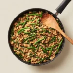 ground turkey green beans rice in content compressed