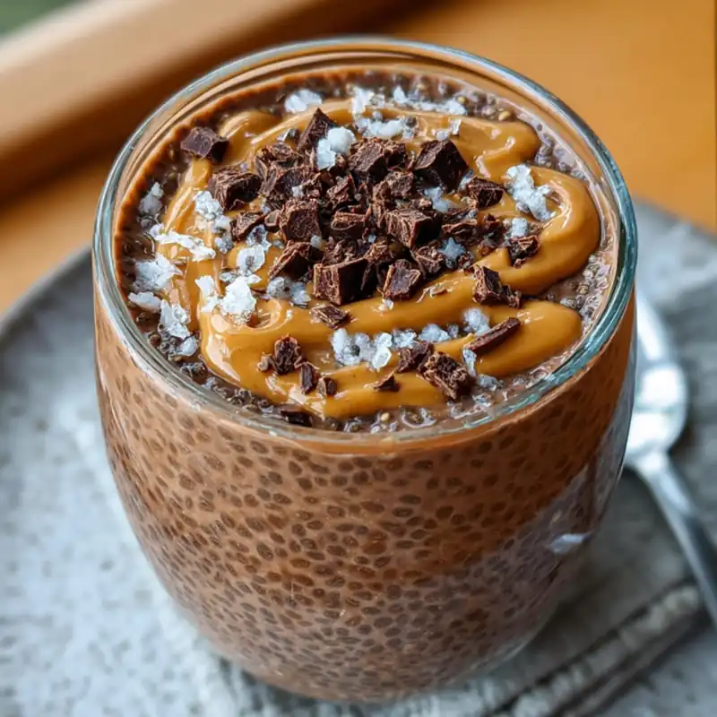 Creamy Chocolate Peanut Butter Chia Pudding Recipe