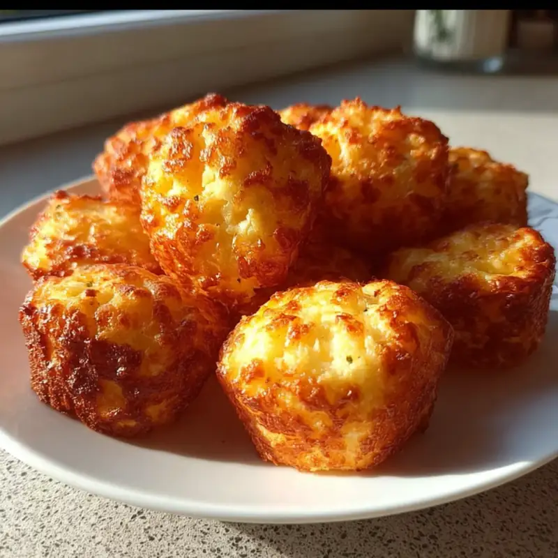 Cottage Cheese Garlic Bites Crispy High Protein Snack