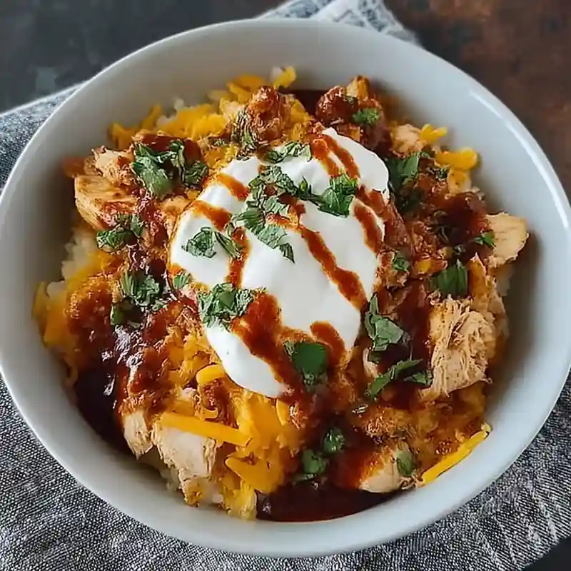 BBQ Ranch Chicken Bowl with 42g Protein Easy Recipe
