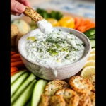 cottage cheese ranch dip square