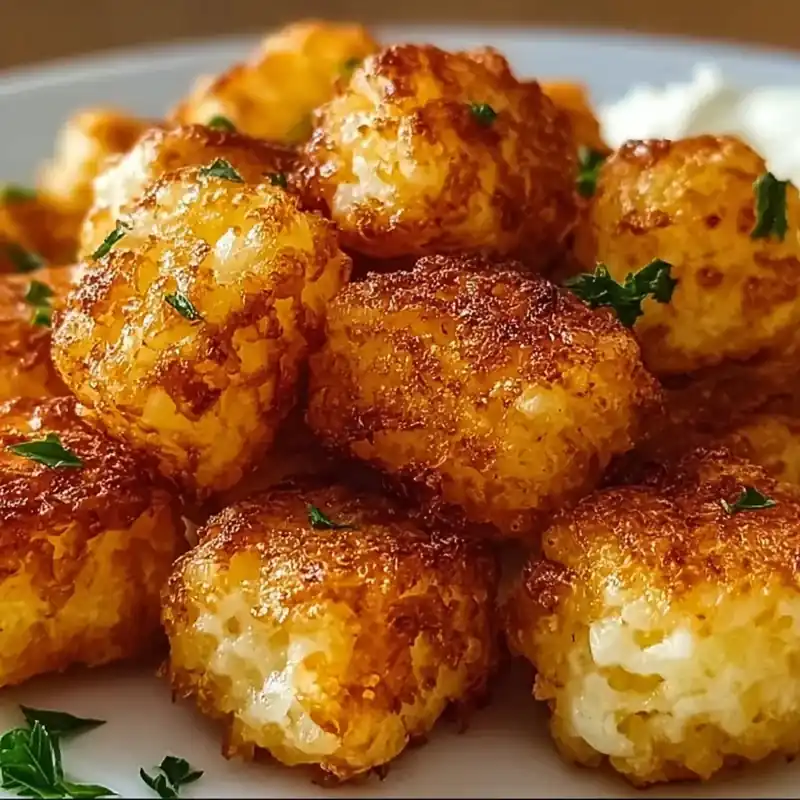 Two Ingredient Cottage Cheese Tots Air Fryer Snack