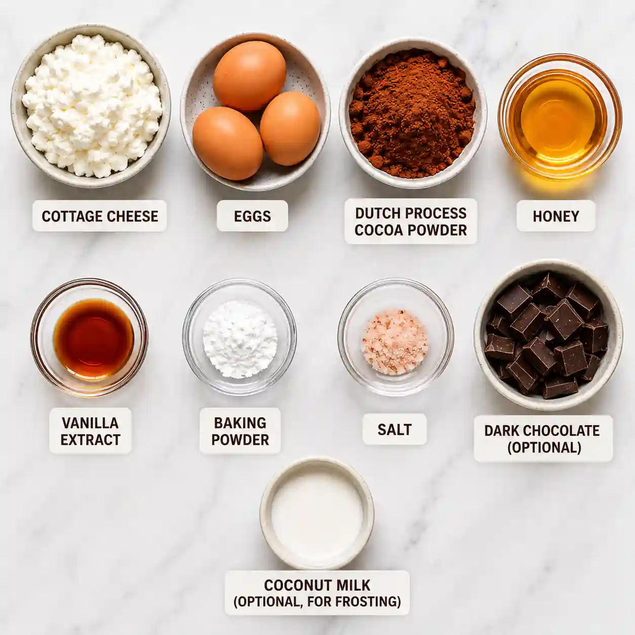 cottage cheese brownies ingredients