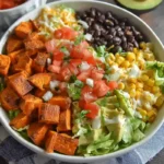 roasted sweet potato taco bowls square